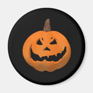 Halloween: Schlechte Kürbislaterne: Magnet