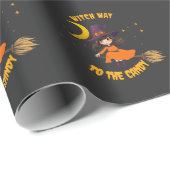 halloween schlechter Hexenkürbis Geschenkpapier (Rolleneckpunkt)