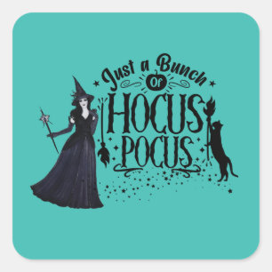 Halloween-Schleif-Design Quadratischer Aufkleber