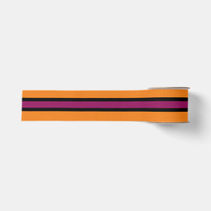 Halloween-Schleife Orange und schwarze Streifensch Ripsband