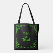 Halloween-Schleim-grün-Süßes-oder-Saures Tasche (Rückseite)