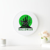 HALLOWEEN SCHLOSS GROßE WANDUHR (Zuhause)