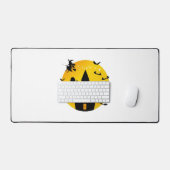 Halloween-Schloss Schreibtischunterlage (Tastatur & Maus)