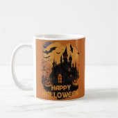 Halloween-Schloss unter Mondlicht Kaffeetasse (Links)