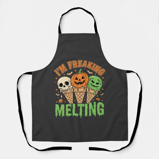 Halloween Schmelzendes Eis Schürze (Vorderseite)