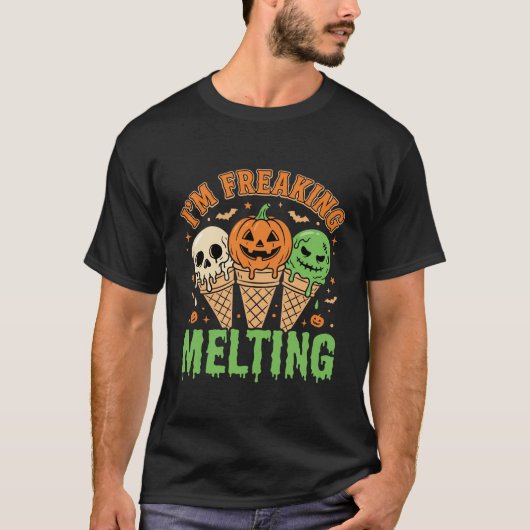Halloween Schmelzendes Eis T-Shirt (Vorderseite)
