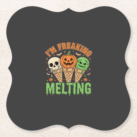Halloween Schmelzendes Eis Untersetzer (Vorderseite)