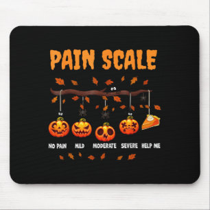 Halloween-Schmerzskala Lustiges Kürbisdesign für d Mousepad