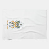 Halloween-Schmetterlinge, Regenbogen und Spinnen Geschirrtuch (Horizontal)