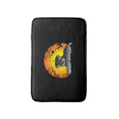 Halloween Schnauzer Dog Lover T-shirt Badematte (Vorderseite Vertikal)