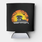 Halloween Schnauzer Dog Lover T - Shirt Dosenkühler (Vorderseite)