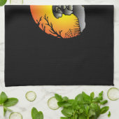 Halloween Schnauzer Dog Lover T - Shirt Geschirrtuch (Gefaltet)