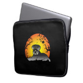 Halloween Schnauzer Dog Lover T-shirt Laptopschutzhülle (Vorderseite Links)