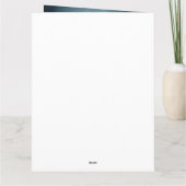 Halloween Schnauzer mit Pumpkins Beängstigend Karte (Rückseite)