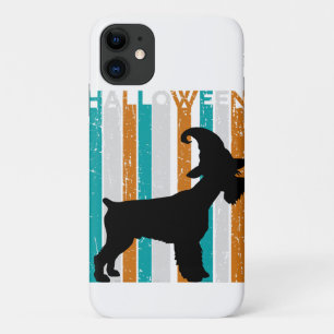 Halloween Schnauzer Silhouette Dog Orange Cool Case-Mate iPhone Hülle