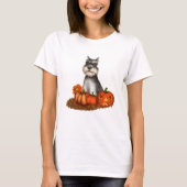 Halloween Schnauzer T - Shirt (Vorderseite)