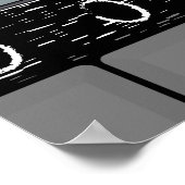 Halloween-Schnee Weißes Gift und Kuchenposter Poster (Ecke)