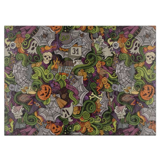 Halloween Schneidebrett (Vorderseite)