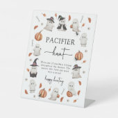 Halloween Schnuller Sign Sockelschild (Vorderseite)