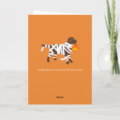 Halloween-Schokolade Karte (Rückseite)