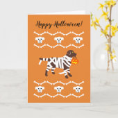 Halloween-Schokolade Karte (Gelbe Blume)