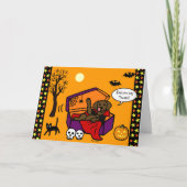 Halloween-Schokoladen-LabradorVampire Karte (Vorderseite)