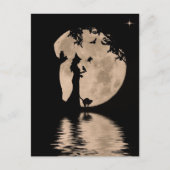 Halloween Schöne Hexe mit Familie Postkarte (Vorderseite)