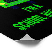 Halloween School Bus Driver Geschenk Poster (Ecke)