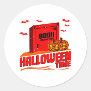 Halloween Schreck Runder Aufkleber