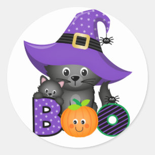 Halloween Schreck Runder Aufkleber