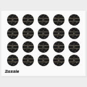 Halloween-Schreck-Typografie Runder Aufkleber (Blatt)