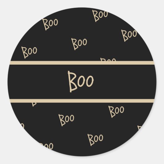 Halloween-Schreck-Typografie Runder Aufkleber (Vorderseite)