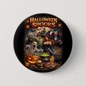 Halloween-Schrecken Button (Vorderseite)