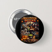Halloween-Schrecken Button (Vorne & Hinten)