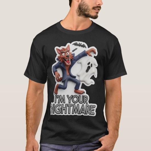 Halloween-Schrecken mit Werwolfgeist T-Shirt (Vorderseite)