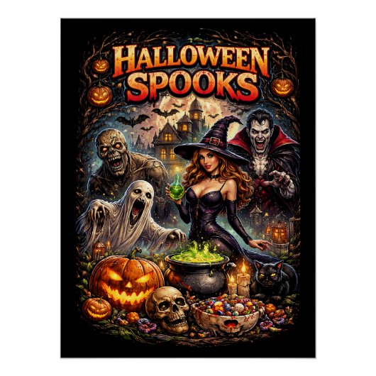 Halloween-Schrecken Poster (Vorderseite)