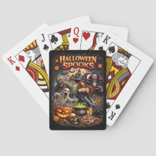 Halloween-Schrecken Spielkarten