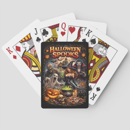 Halloween-Schrecken Spielkarten (Rückseite)