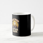 Halloween-Schreckens-Crew-Abzeichen Kaffeetasse (VorderseiteRechts)