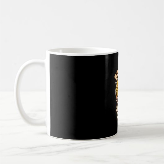 Halloween-Schreckens-Crew-Abzeichen Kaffeetasse (Links)
