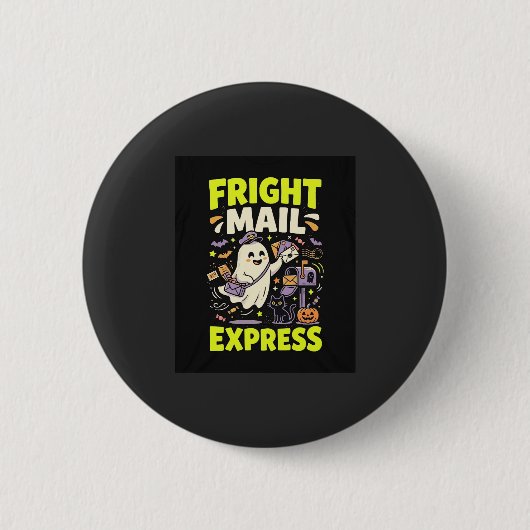 Halloween-Schreckens-Mail-Express Button (Vorderseite)