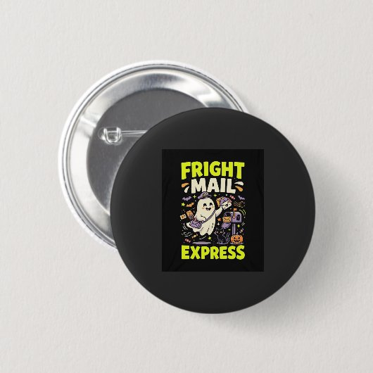 Halloween-Schreckens-Mail-Express Button (Vorne & Hinten)