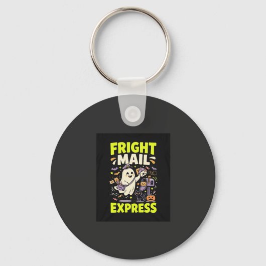 Halloween-Schreckens-Mail-Express Schlüsselanhänger (Vorderseite)
