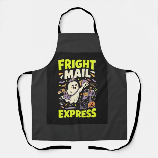 Halloween-Schreckens-Mail-Express Schürze (Vorderseite)