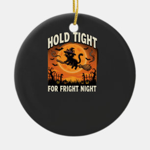 Halloween-Schreckensnacht-Geisterfahrt Keramik Ornament