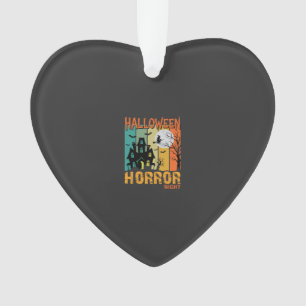 Halloween-Schreckensnacht Gruselhaus Vektor_1 Ornament