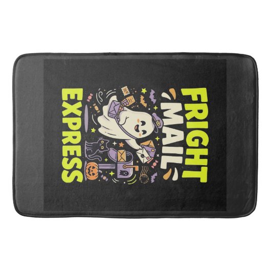 Halloween-Schreckenspost-Express Badematte (Vorderseite)