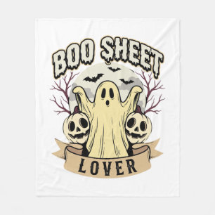 Halloween Schreckgespenst Liebhaber Geist Mond Fleecedecke