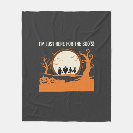 Halloween-Schreckgespenst-Silhouette Fleecedecke (Vorderseite)