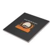 Halloween-Schreckgespenst-Silhouette Fliese (Seite)